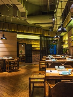 restaurant interior foto